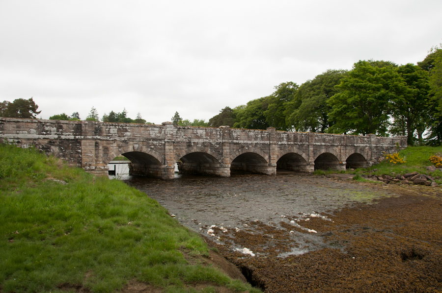 Bridge spanning Outfall of Lake Ospisdale, Skibo Castle